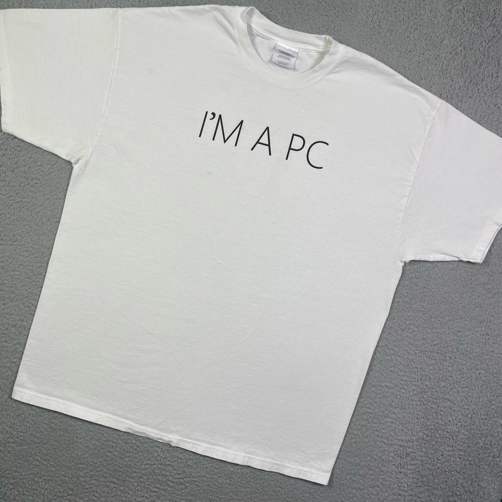 Vintage Microsoft I'm a PC‎ tech T-shirt